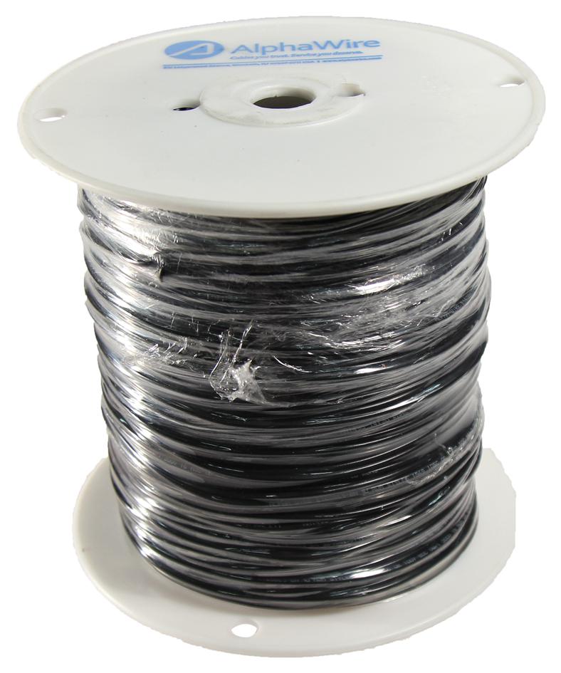 Alpha Wire 3051/1 Bk005 Wire, Blk, 22Awg, 1/22Awg, 30.5M