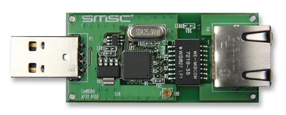 Microchip Evb-Lan9500A-Lc Evaluation Board, Usb/enet Phy,