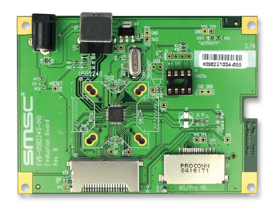 Microchip Evb-Usb2240-Ind Evaluation Board, Interface