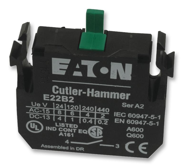 Eaton Cutler Hammer E22B2 Contact Block, 1No, 10A, Screw