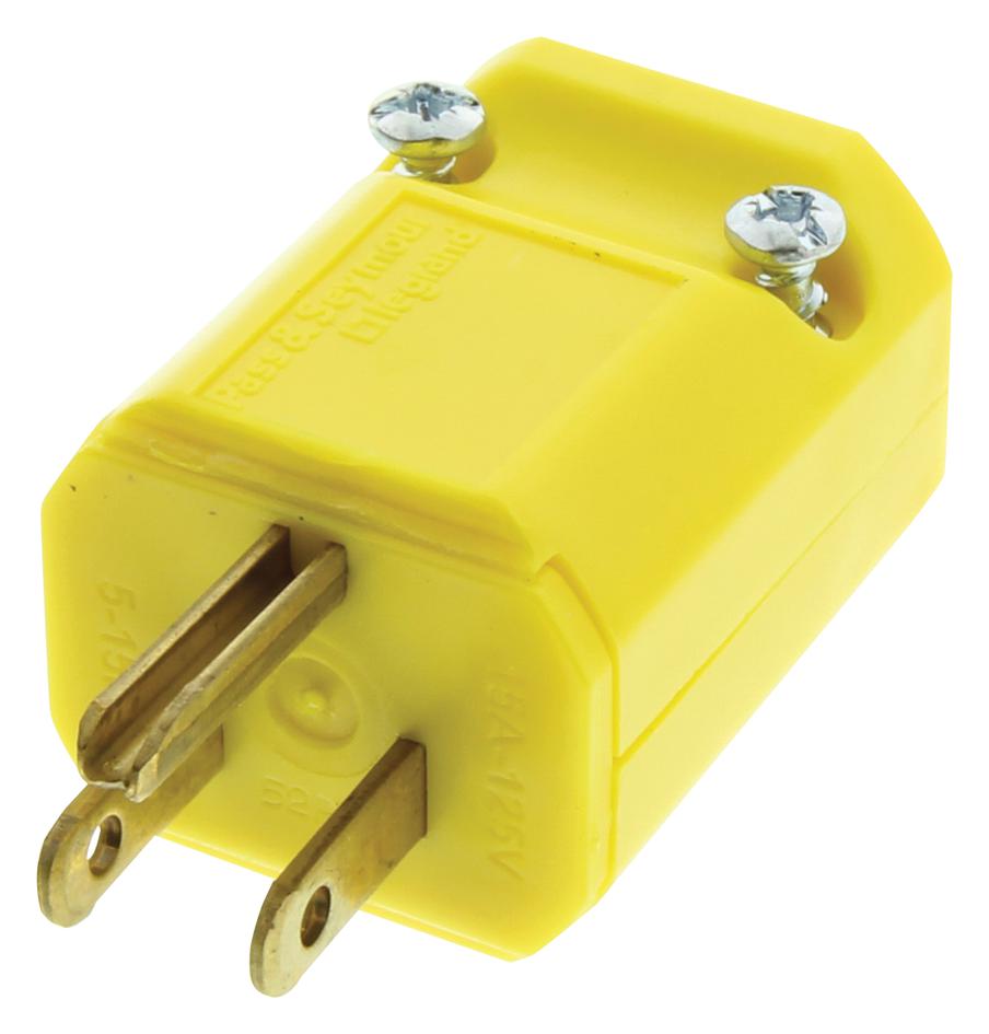 Legrand Pass & Seymour Ps5965-Y Plug, 125V, 15A, Maxgrip