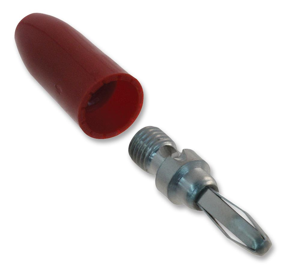 Johnson - Cinch Connectivity 108-0302-001 Banana Plug, 15A, Solderless, Red