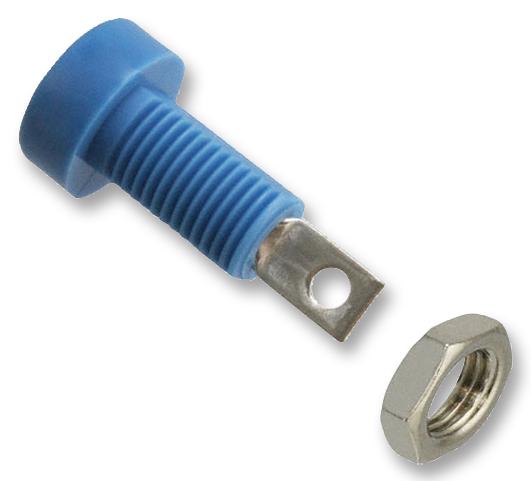 Johnson - Cinch Connectivity 108-0910-001 Banana Jack, 15A, Solder, Blue