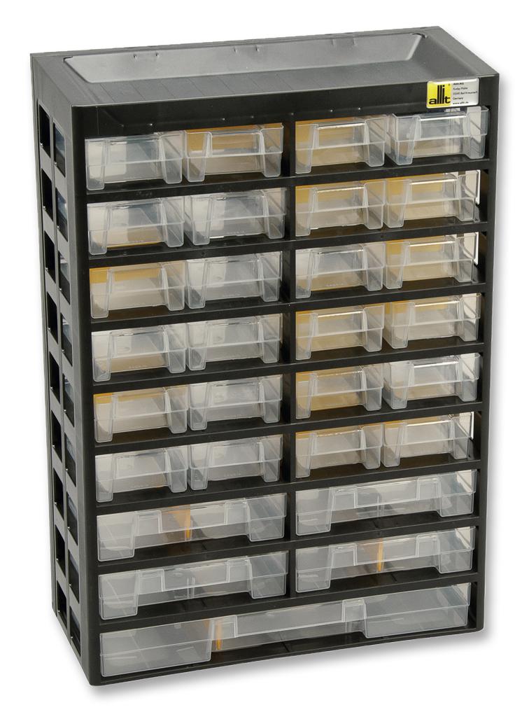 Allit Varioplus Basic 44, Sw/gb Cabinet, 29 Drawers, 15 Dividers