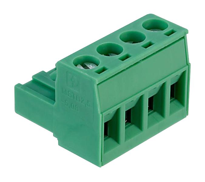 Phoenix Contact 1754481 Terminal Block, Pluggable, 4Pos, 12Awg