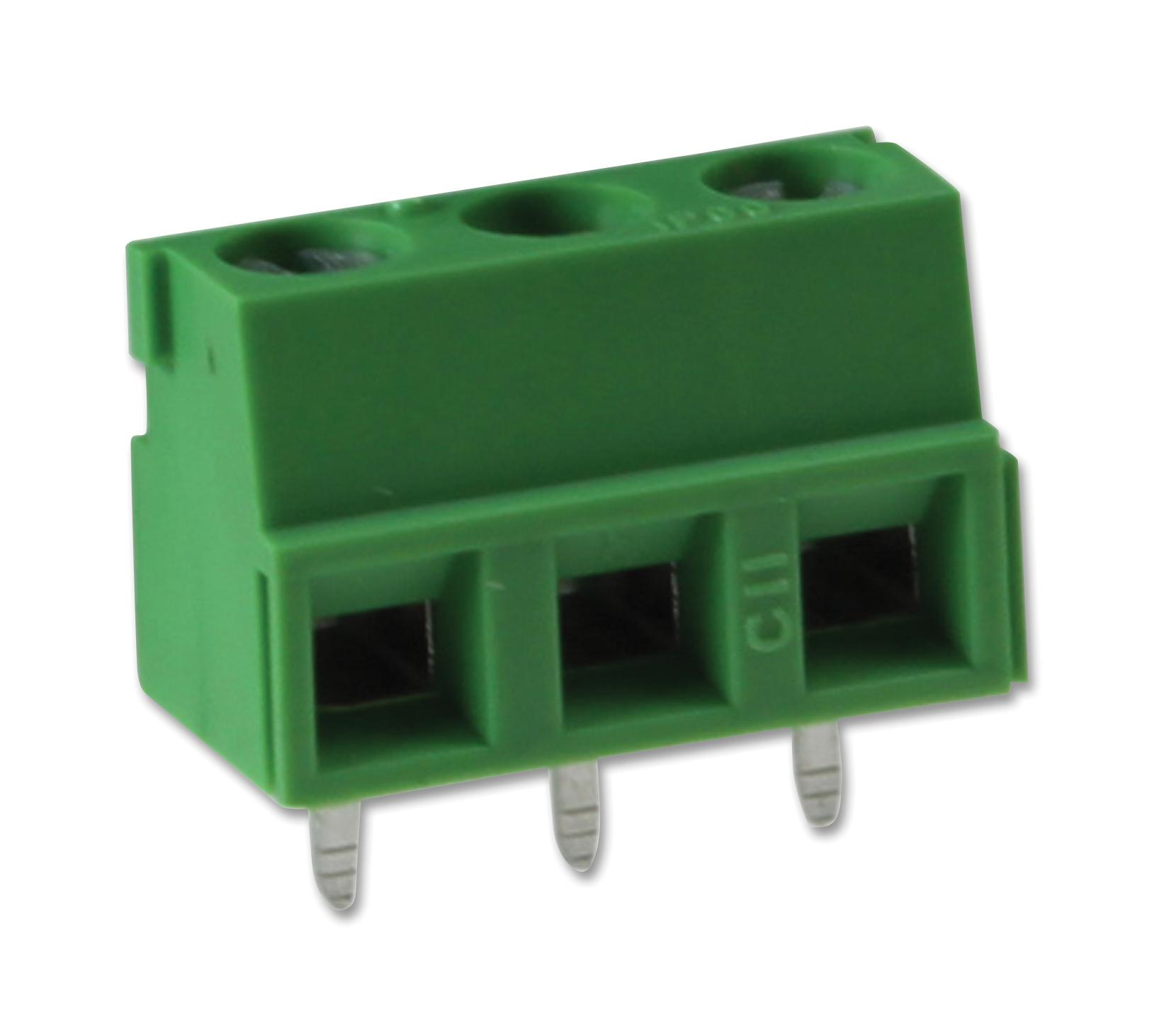 Camdenboss Ctb0508/3 Terminal Block, Wire To Brd, 3Pos, 14Awg