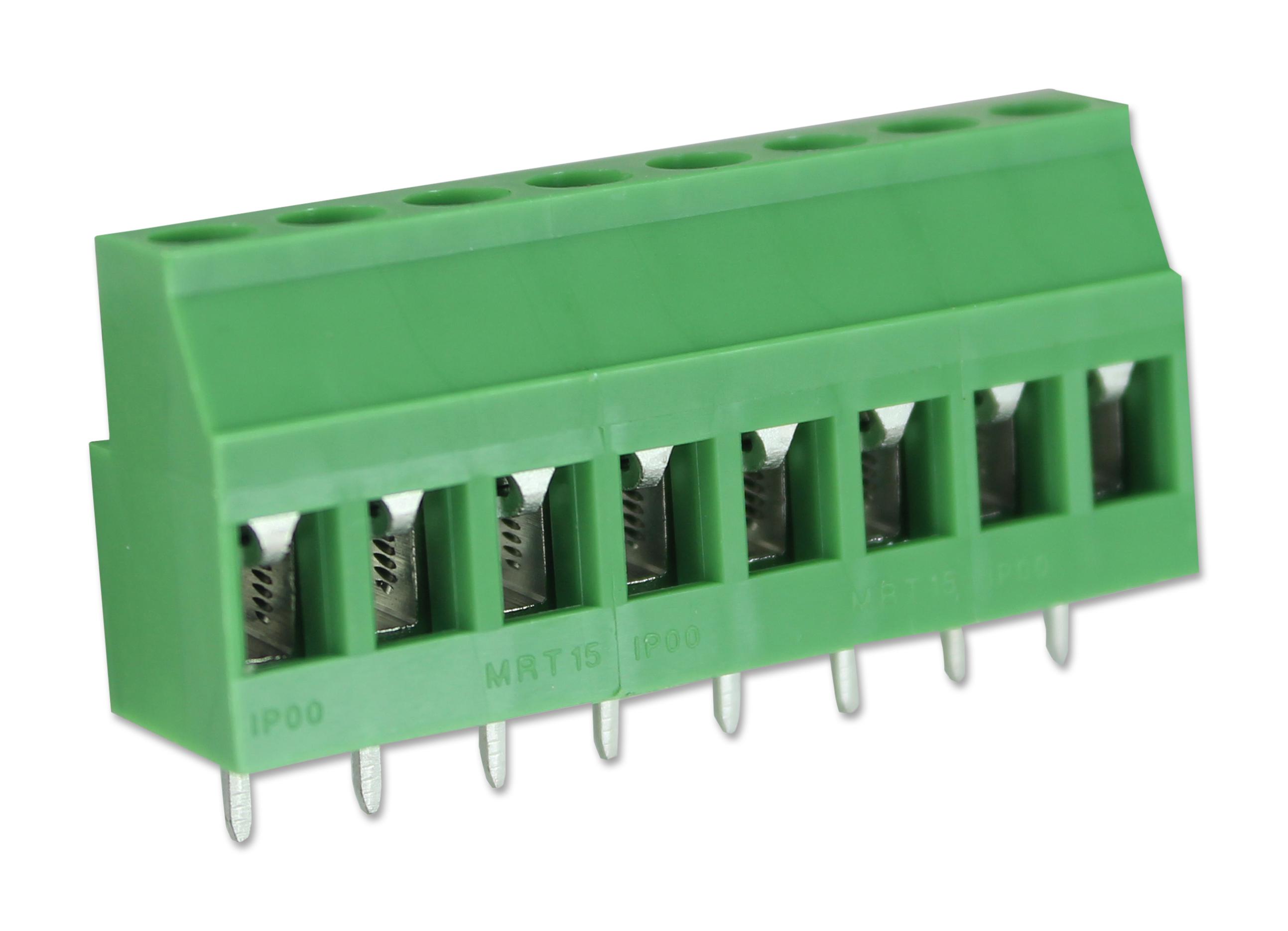 Camdenboss Ctb0708/8 Terminal Block, Wire To Brd, 8Pos, 12Awg