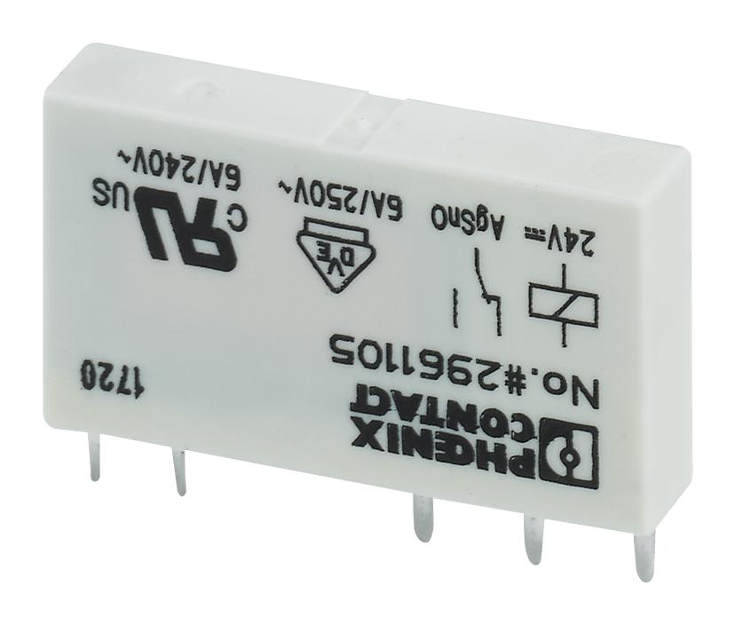 Phoenix Contact 2961105 Relay, Spdt, 250Vac, 6A