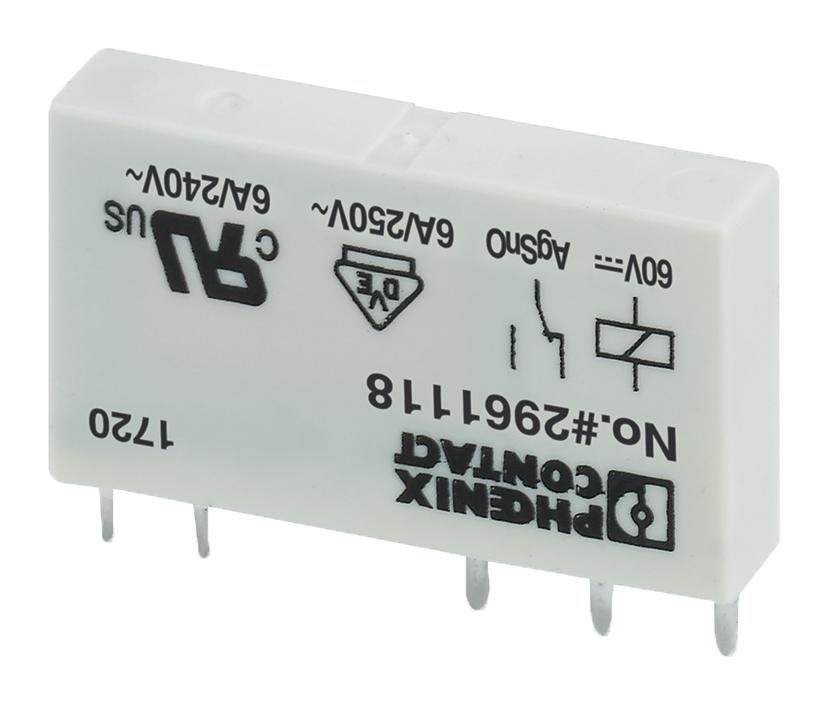 Phoenix Contact 2961118 Relay, Spdt, 250Vac, 6A