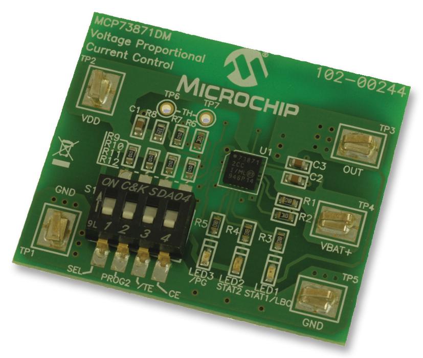 Microchip Mcp73871Dm-Vpcc Demo Board, Battery Charger