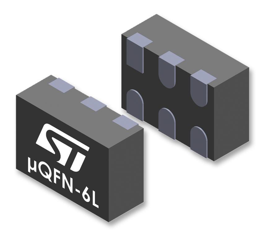 Stmicroelectronics Hsp061-2M6 Diode, Esd Prot., 8Kv, 0.6Pf, Îqfn-6L