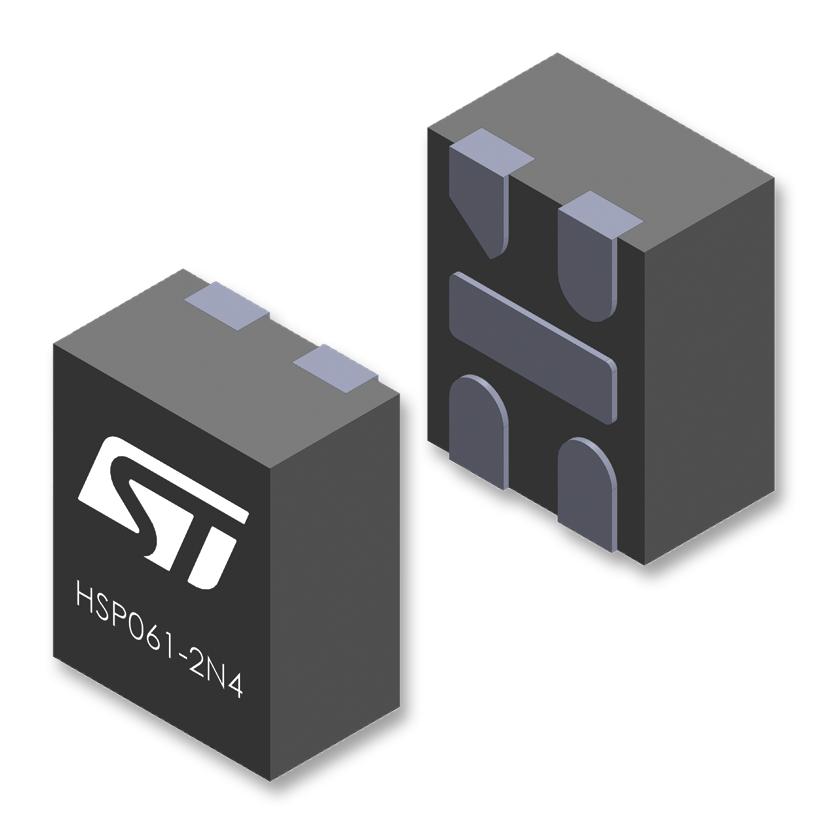 Stmicroelectronics Hsp061-2N4 Diode, Esd Prot., 8Kv, 6V, Îqfn-4L