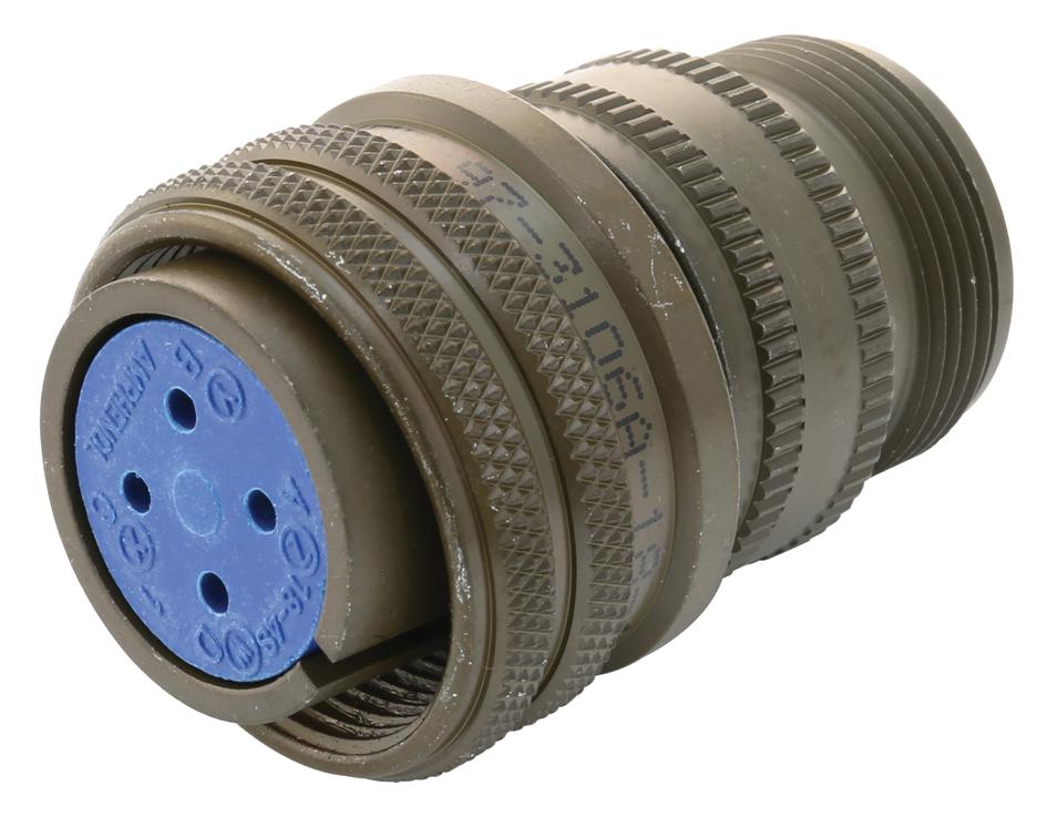 Amphenol Industrial 97-3106A-18-4S Circular Connector, Plug, 18-4, Cable