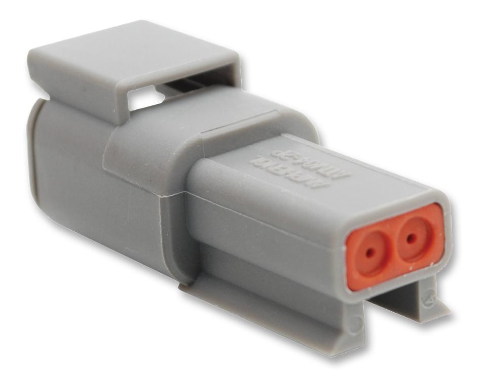 Amphenol Sine/tuchel Atm04-2P Connector Housing, Rcpt, 2 Way, Plastic