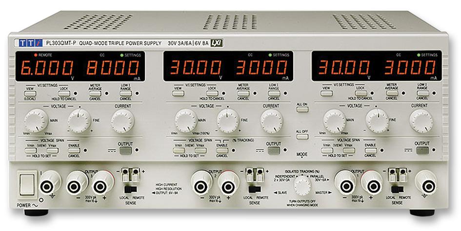 Aim-Tti Instruments Pl303Qmtp Power Supply, 3Ch, 30V, 8A, Adjustable