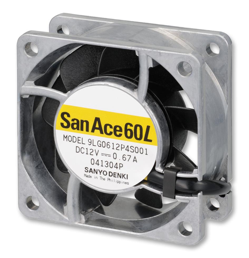 Sanyo Denki 9Lg0624P4H001 Fan, 60X60X25Mm, 24Vdc, 27.5Cfm, 35Dba