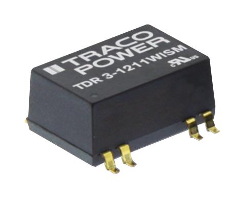 Traco Power Tdr 3-1212Wism Dc/dc Converter, 3W, 12V, 0.25A