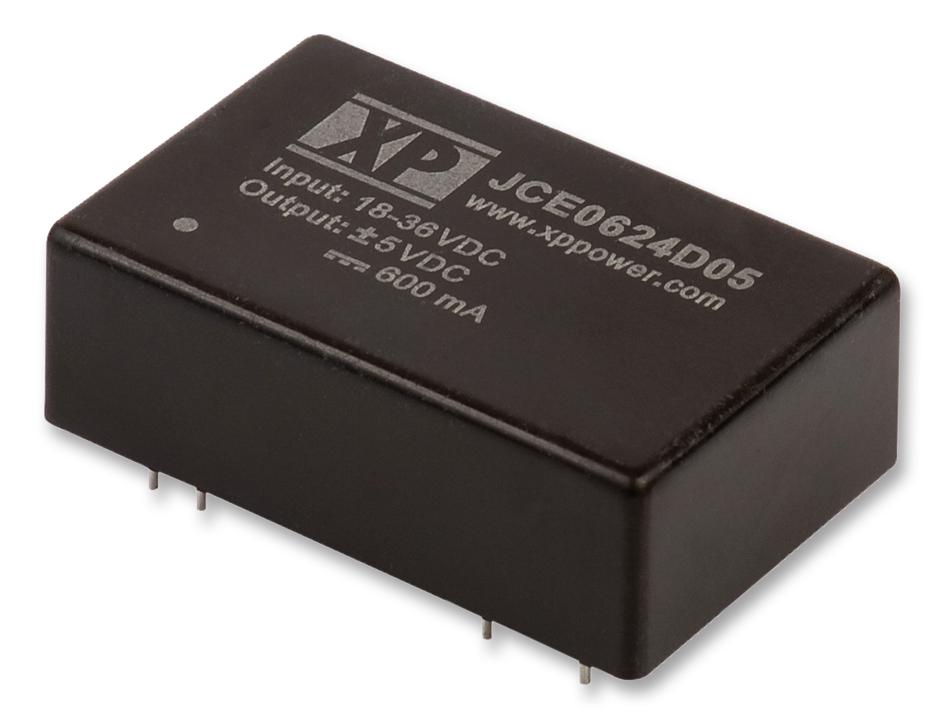 Xp Power Jce0612D05 Dc/dc Converter, 6W, +/-5V, +/-0.6A