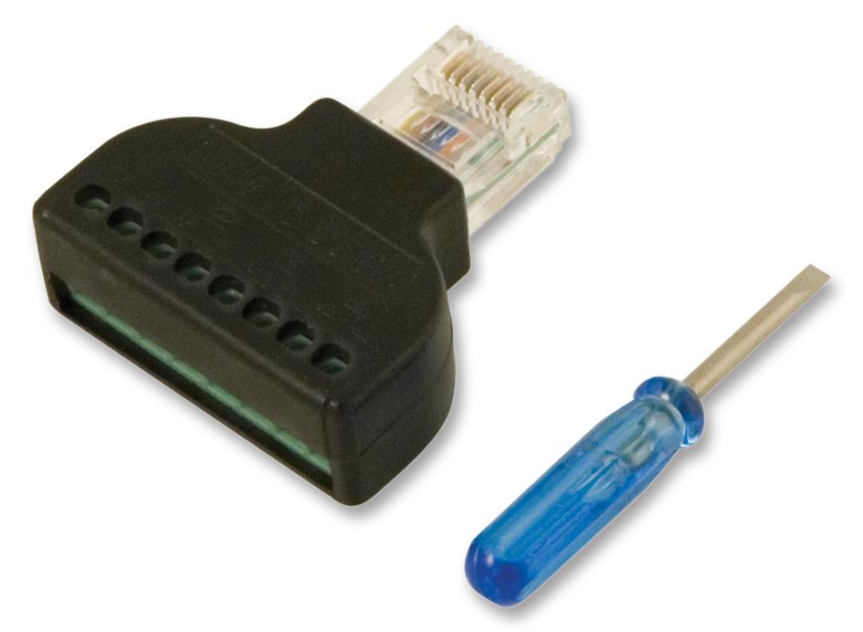 Clever Little Box Clb-Jl45 Adaptor, Rj45 Plug-Terminal Block