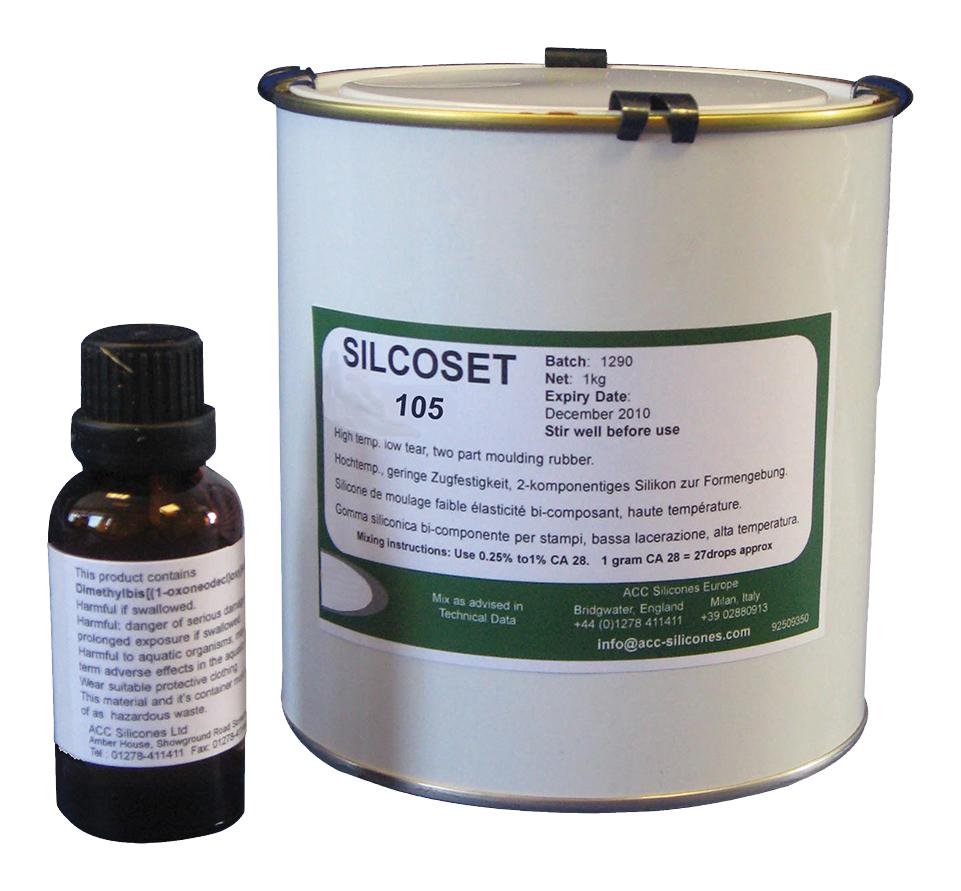 Cht Silcoset 105, 1.01Kg Coating, Compound, Tin, 1.01Kg, White