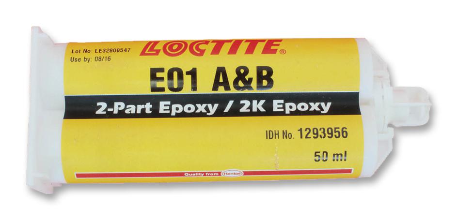 Loctite E01 A&b, 50Ml Epoxy E01 A&b, Tube, 50Ml, Clear, 2-Part