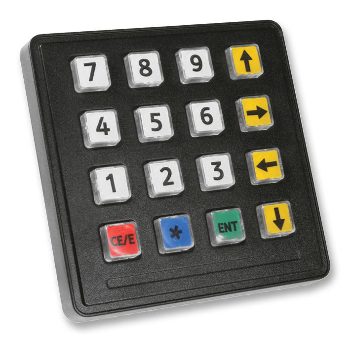 Storm Interface 7207-1610201 Keypad, 16Key, 0.05A, 24Vdc