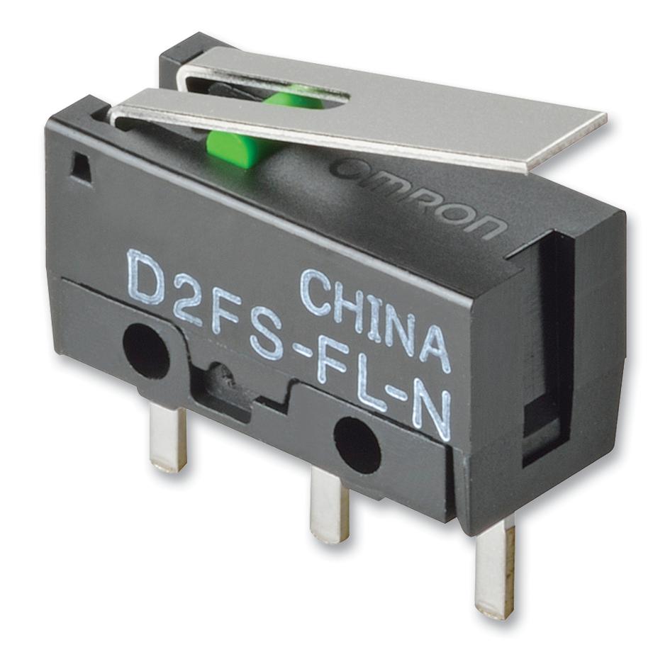 Omron Electronic Components D2Fs-Fl-N Microswitch, Lever, Spst, 0.1A, 6Vdc