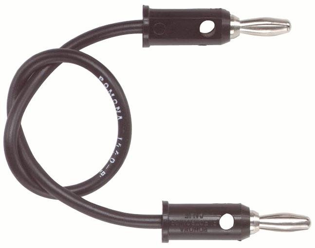 Pomona 1440-18-0 Test Lead, Blk, 457.2Mm, 60V, 15A