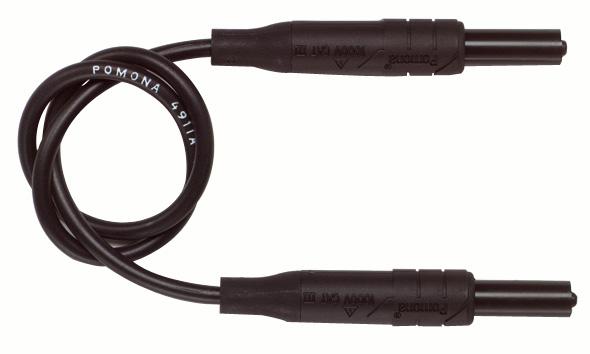 Pomona 4911A-12-0 Test Lead, Blk, 304.8Mm, 1Kv, 10A