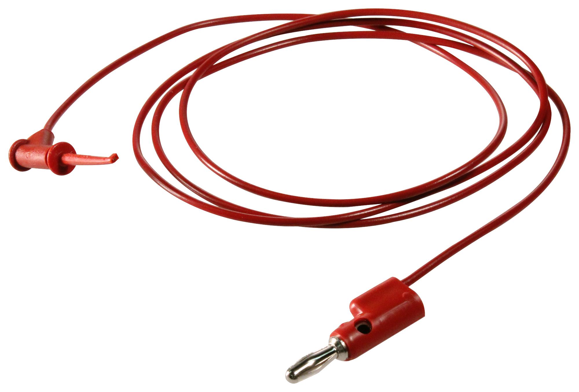 Pomona 5053-48-2 Test Lead, Red, 1.219M, 150V, 3A