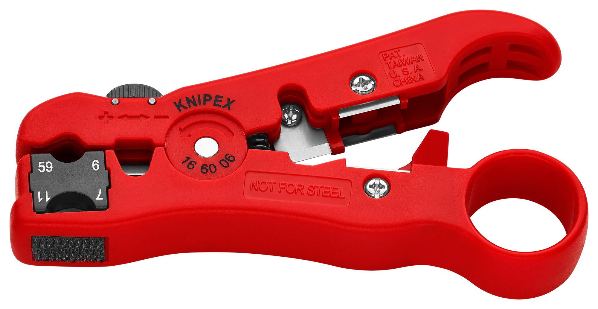 Knipex 16 60 06 Sb Stripper, Co-Axial, 2 Side Blade