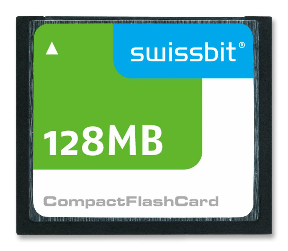 Swissbit Sfcf0128H1Bk1Mt-I-Ms-553-Sma Card, Compactflash, 128Mb