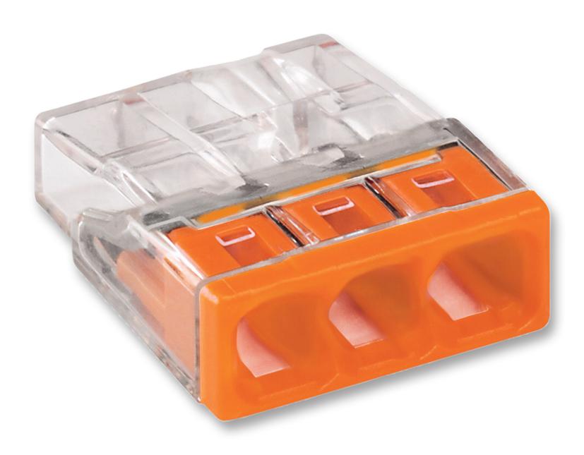 Wago 2273-203 Terminal Block, Pluggable, 3Pos