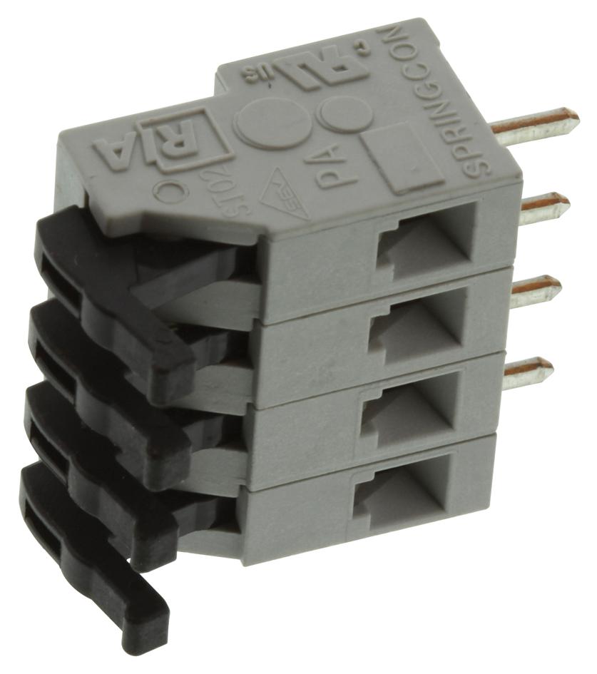 Metz Connect Ast0250404 Terminal Block, Wire To Brd, 4Pos, 14Awg