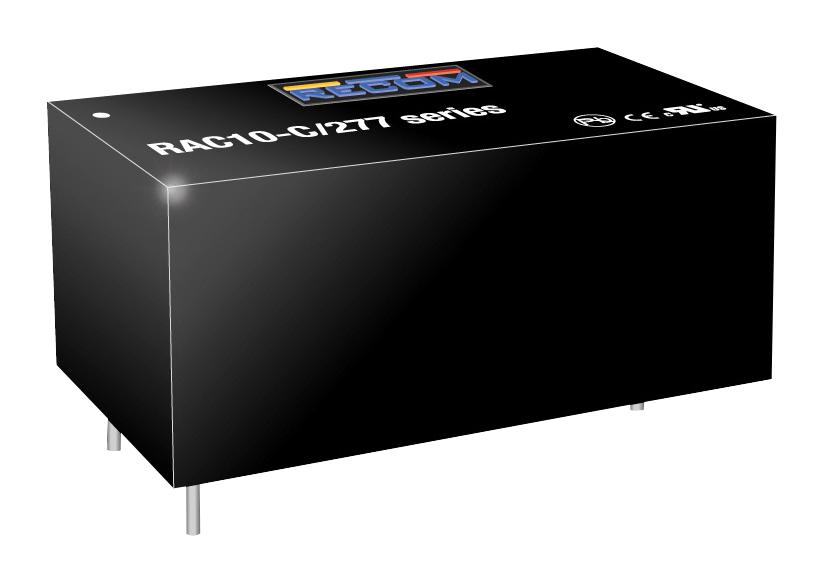 Recom Power Rac10-12Dc/277 Power Supply, Ac-Dc, 2 O/p, 10W