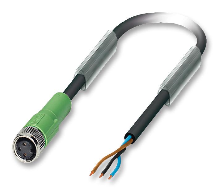 Phoenix Contact 1669725 Sensor Cable, 3Pos, M8 Socket, 3M