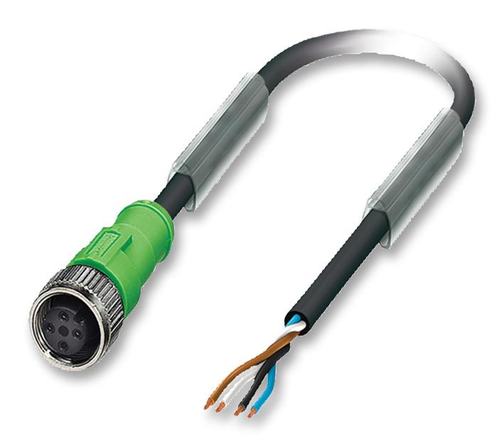 Phoenix Contact 1668108 Sensor Cable, 4Pos, M12 Socket, 1.5M