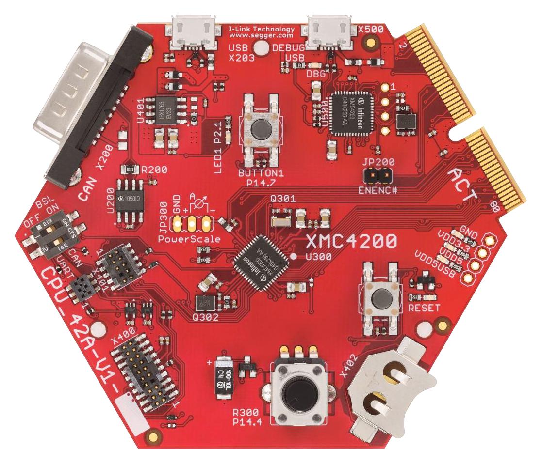 Infineon Kit_Xmc42_Ee1_001 Hexagon Cpu Board, Cortex-M4 Mcu