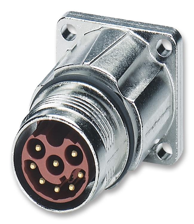 Phoenix Contact 1613286 Circular Connector, Rcpt, 8Pos, Panel