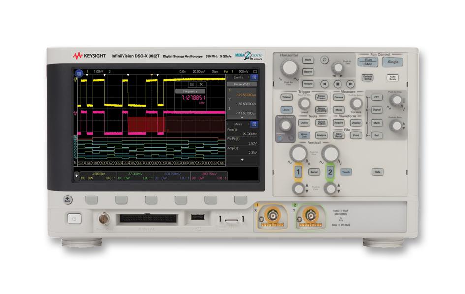 Keysight Technologies Dsox3032T Oscilloscope, 2-Ch, 350Mhz, 5Gsps