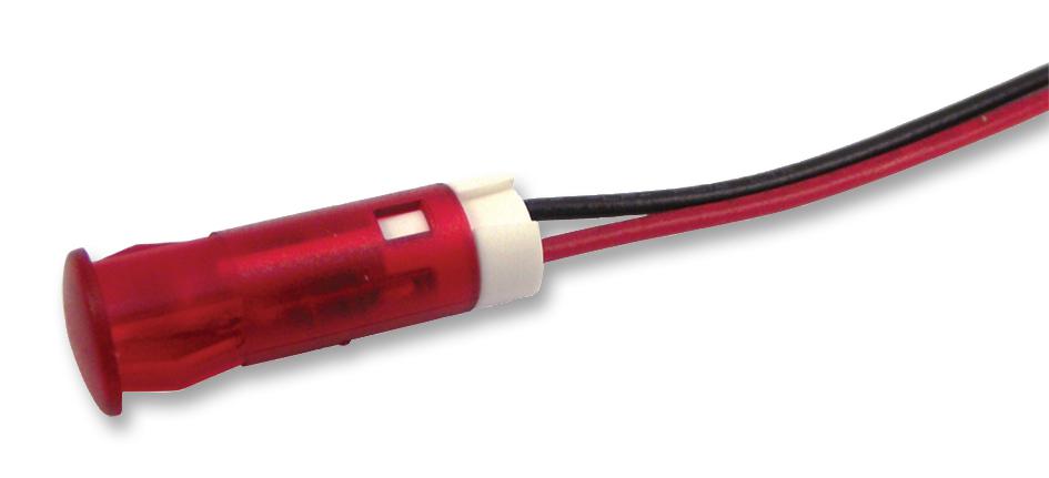 Apem Qs63Xxr12 Indicator, Led Panel Mnt, 6Mm, Red