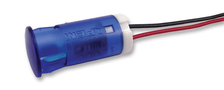 Apem Qs123Xxb12 Indicator, Led Panel Mnt, 12Mm, Blue