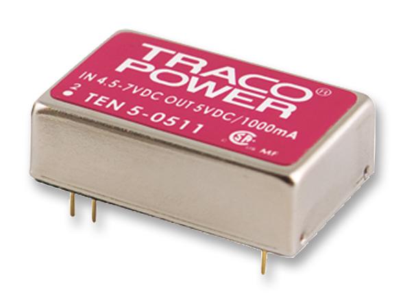 Traco Power Ten 5-1221 Dc-Dc Converter, 2 O/p, 6W, Dip