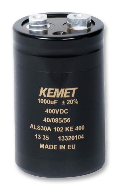 Kemet Als31A103De063 Cap, 10000Îf, 63V, Alu Elec, Screw