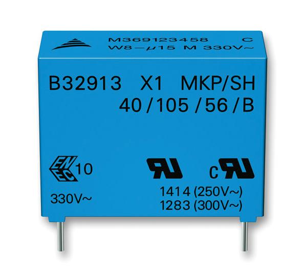 Epcos B32911A3333M189 Cap, 0.033Uf, Class X1, 330V, Rad