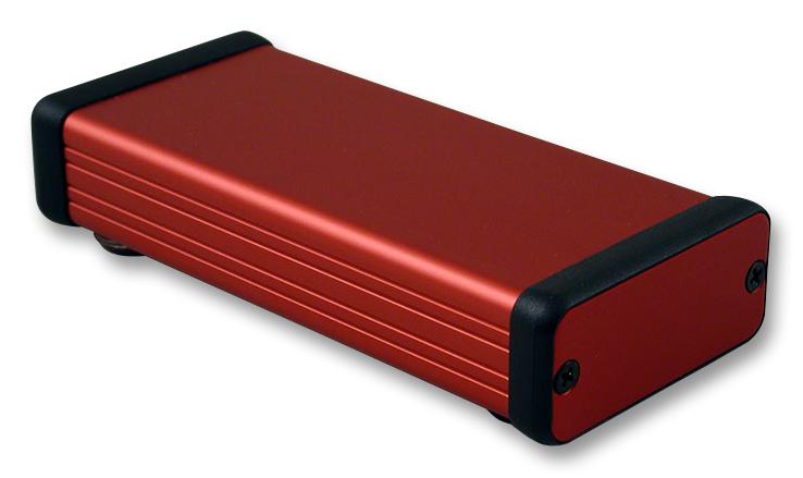 Hammond 1455C1201Rd Enclosure, Small, Alum, Red