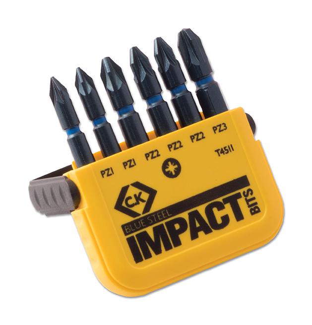 Ck Tools T4511 Screwdriver Bit Set, Pozidrive, 6Pcs