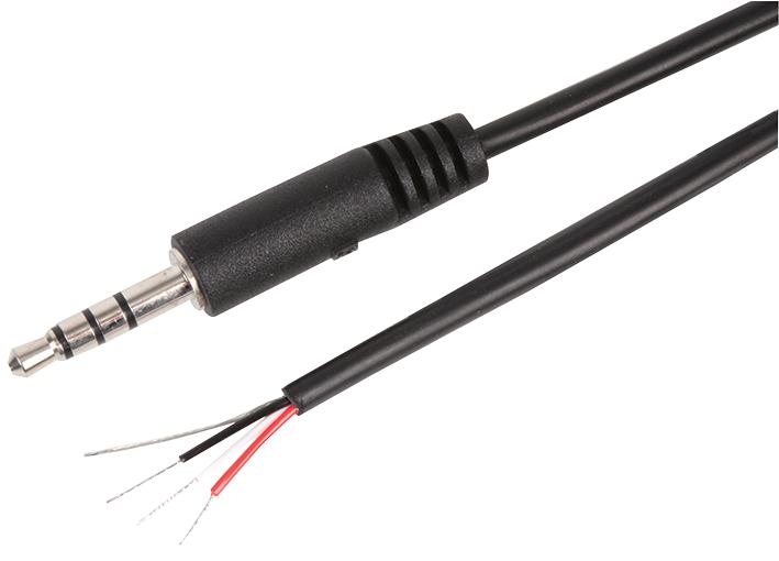 Cliff Electronic Components Fc68122C Cable Assembly, Jack Plug, 4 Way, 2M