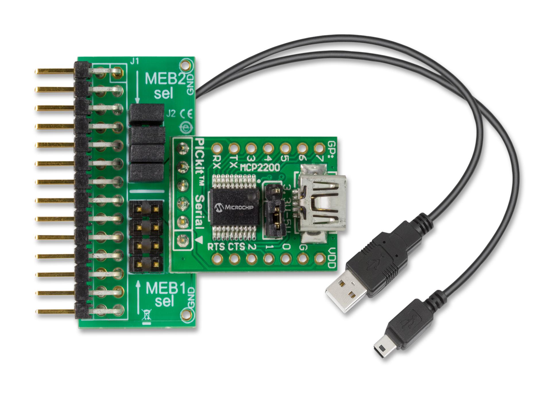 Microchip Ac320101 Uart-Usb Adaptor Brd, Mcp2200 Meb/meb Ii