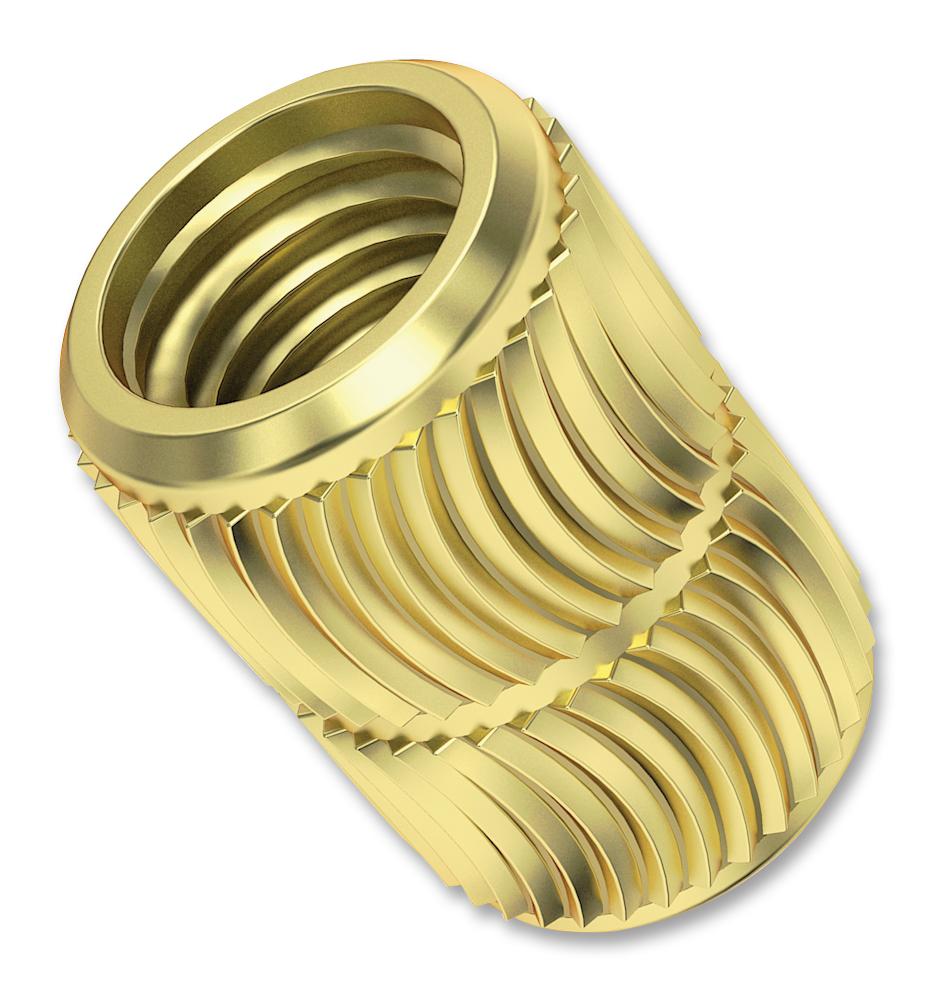 Tr Fastenings M3.5-Uhbrhesf Brass Insert, Unheaded, M3.5, Pk100